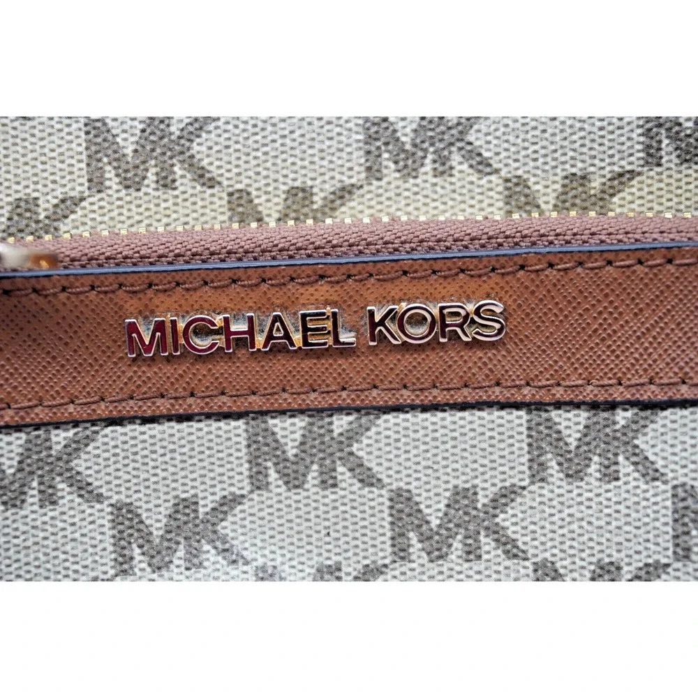 Michael Kors Messenger Crossbody Bag Signature Morgan Nat/Acorn